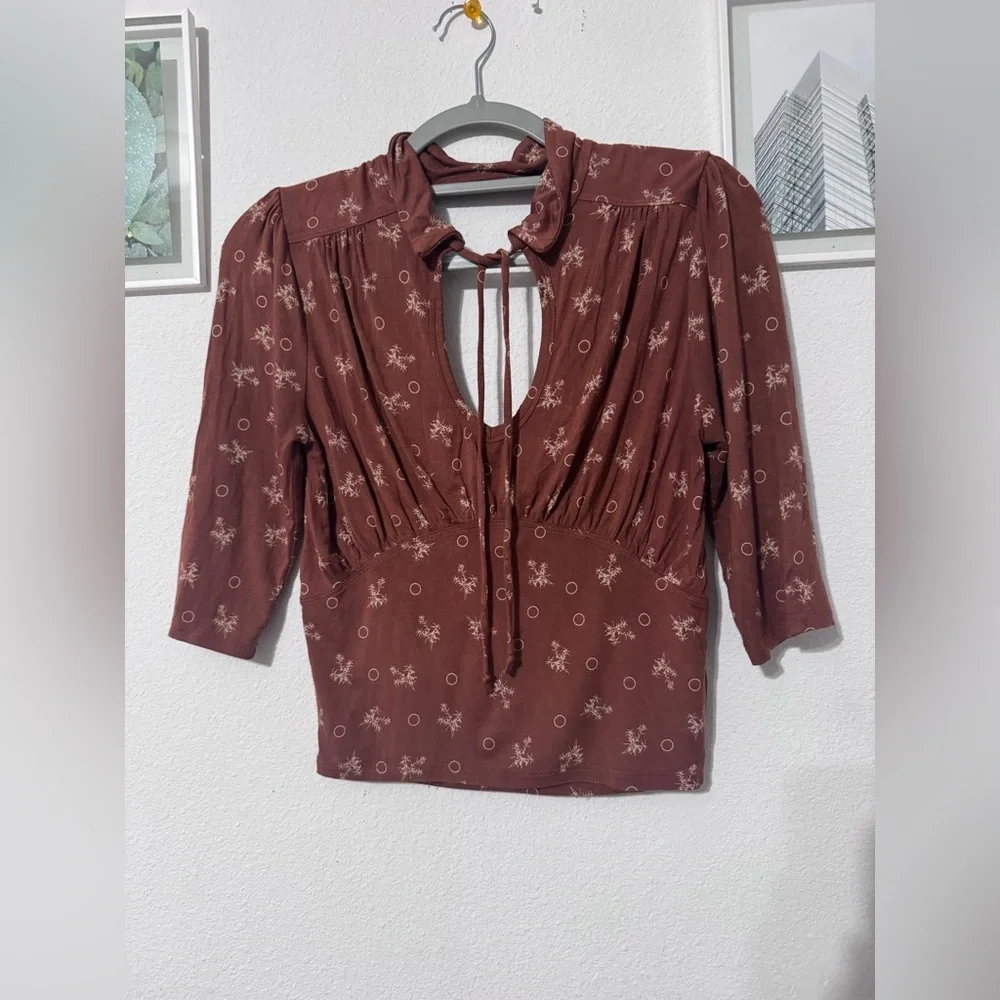Free People Ruched Fitted Top - Picture 2 of 5